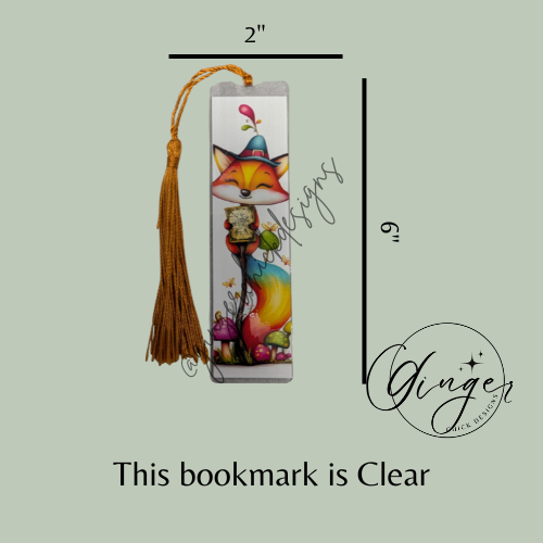 Circus Fox Acrylic Bookmark