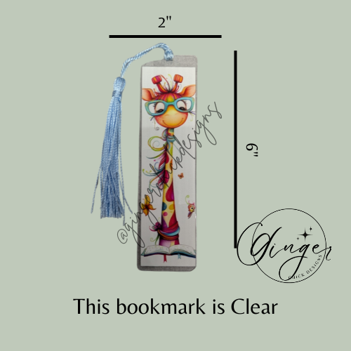 Circus Giraffe Acrylic Bookmark