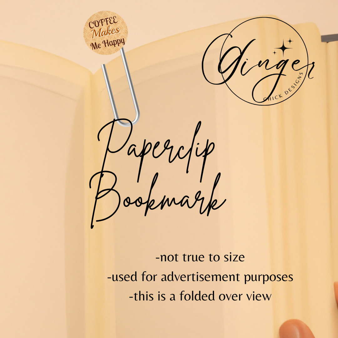 Coffee Makes Me Happy 3-Inch Paperclip Bookmark