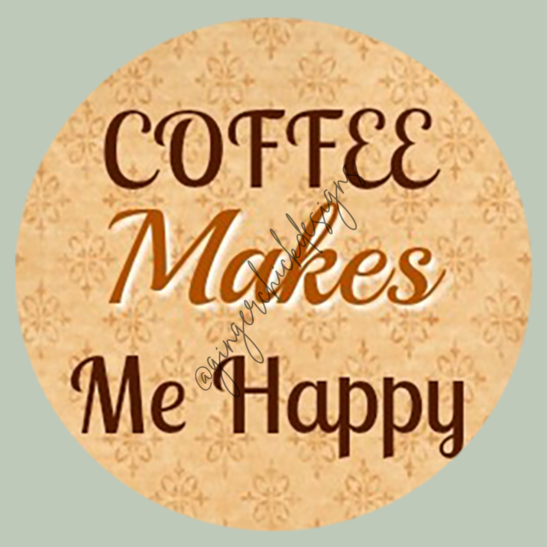 Coffee Makes Me Happy 3-Inch Paperclip Bookmark