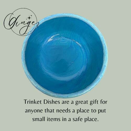 Cookie Monster Paint Pour Trinket Dish