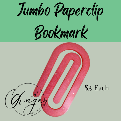 Coral Jumbo Paperclip