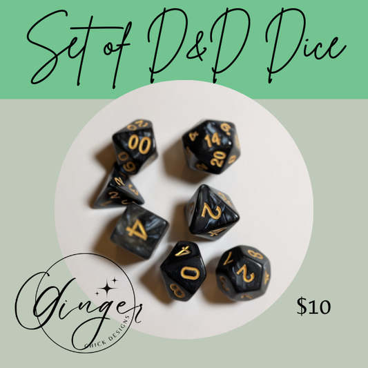 Grey Pearl Dice Set