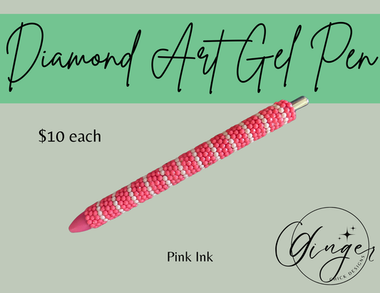 Bright Pink & White Diamond Art Ink Joy Gel Pen