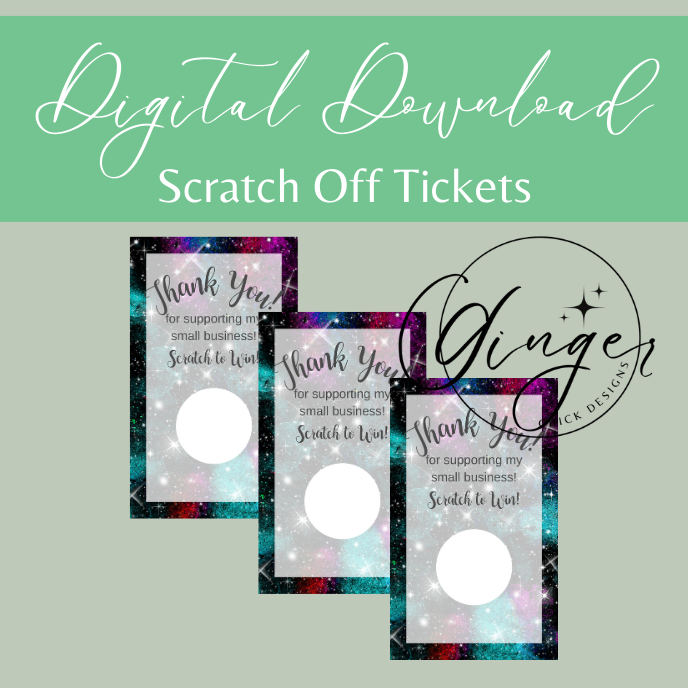 Dark Galaxy Digital Scratch Off Ticket