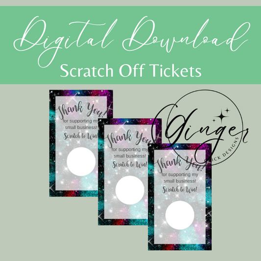 Dark Galaxy Digital Scratch Off Ticket