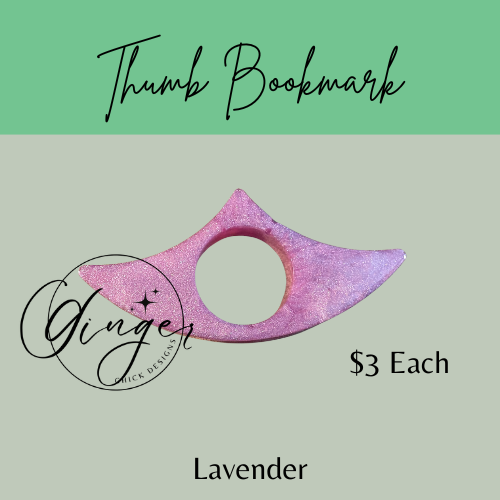 Lavender Thumb Bookmark