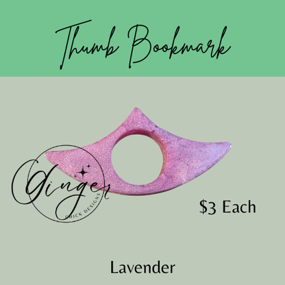 Lavender Thumb Bookmark