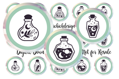 Potion Jars Bottle Cap Images