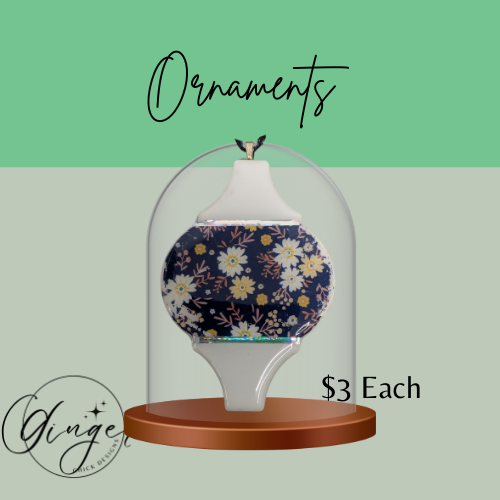 Wild Flower Ceramic Tile Ornament