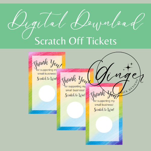 Rainbow Digital Scratch-Off Ticket