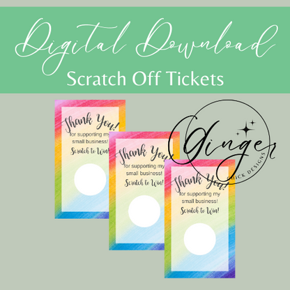 Rainbow Digital Scratch-Off Ticket