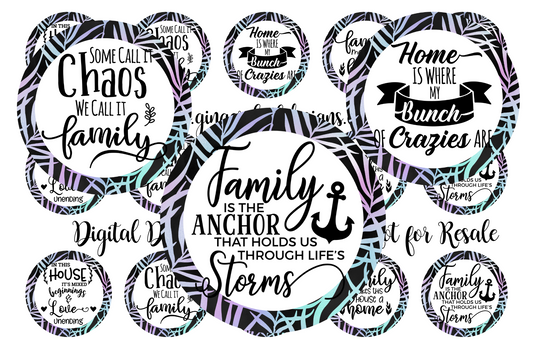 Family is the Anchor Bottle Cap Images