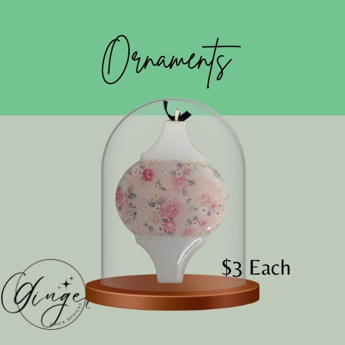 Elegant Pink Roses Ceramic Tile Ornament