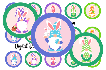Easter Gnome Bottle Cap Images