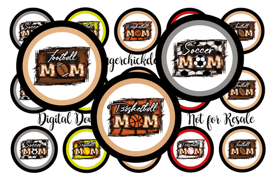 Sports Mom Bottle Cap Images