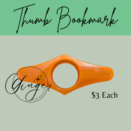 Orange Thumb Bookmark
