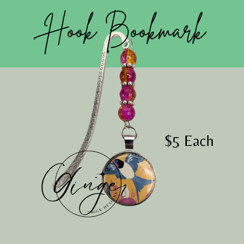 Blue Bird Hook Bookmark