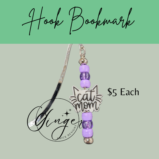 Cat Mom Hook Bookmark