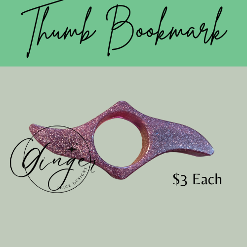 Plum Thumb Bookmark