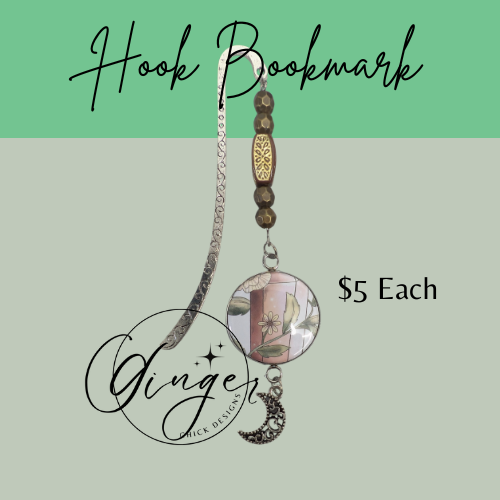 Crystal Moon Hook Bookmark