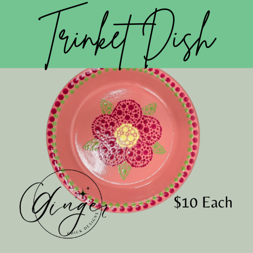 Dot Friend Pink Daisy Trinket Dish