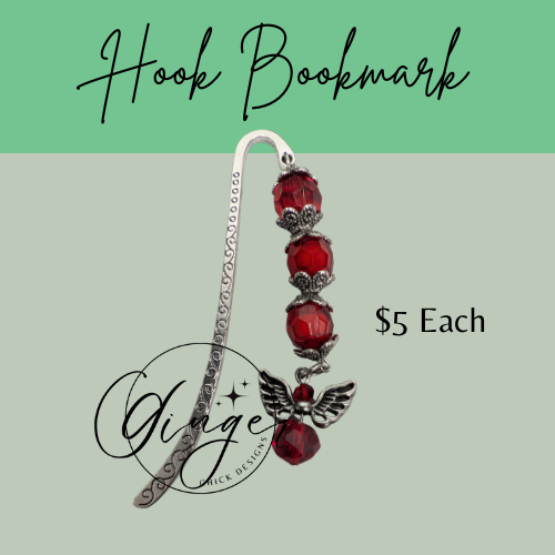 Red Angel Hook Bookmark
