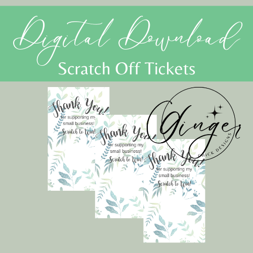 Greenery Digital Scratch-Off Ticket