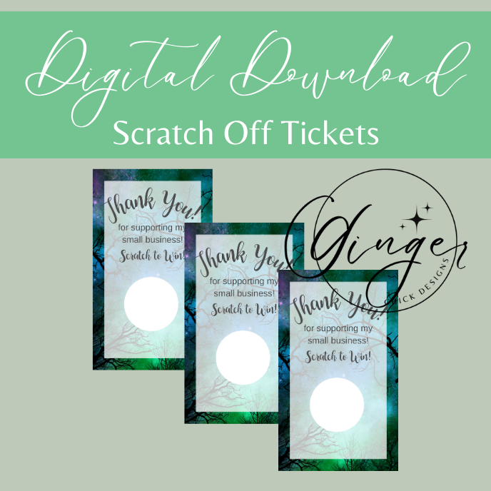 Night Sky Digital Scratch-Off Ticket