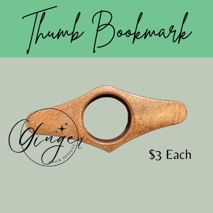 Bronze Thumb Bookmark