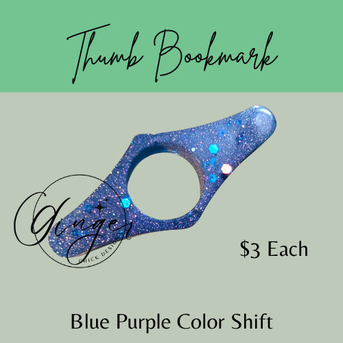 Blue Purple Color Shift Thumb Bookmark