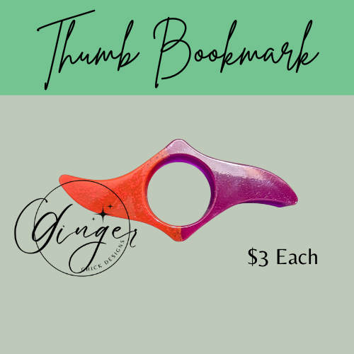 Red & Purple Thumb Bookmark