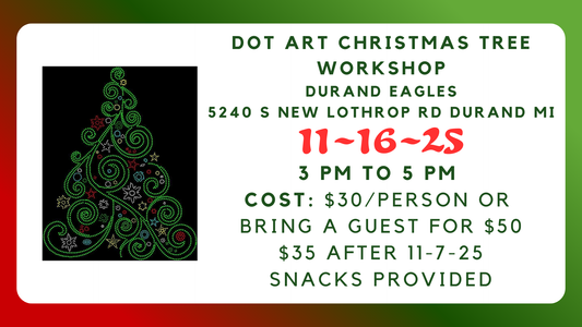 Dot Art Christmas Tree Workshop