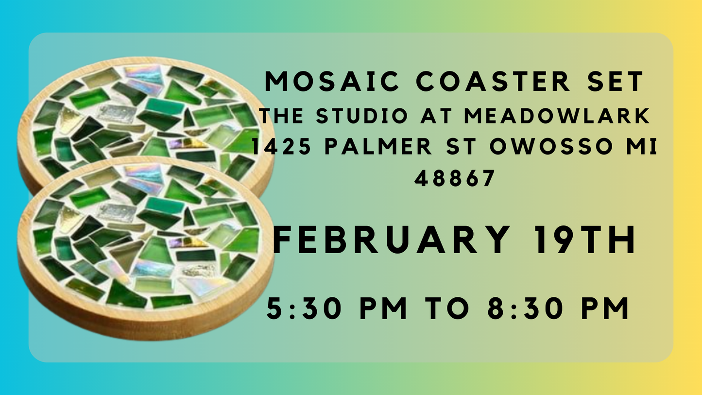 Mosaic Coaster Workshop (Set of 2)