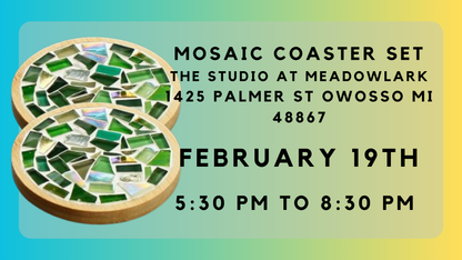 Mosaic Coaster Workshop (Set of 2)