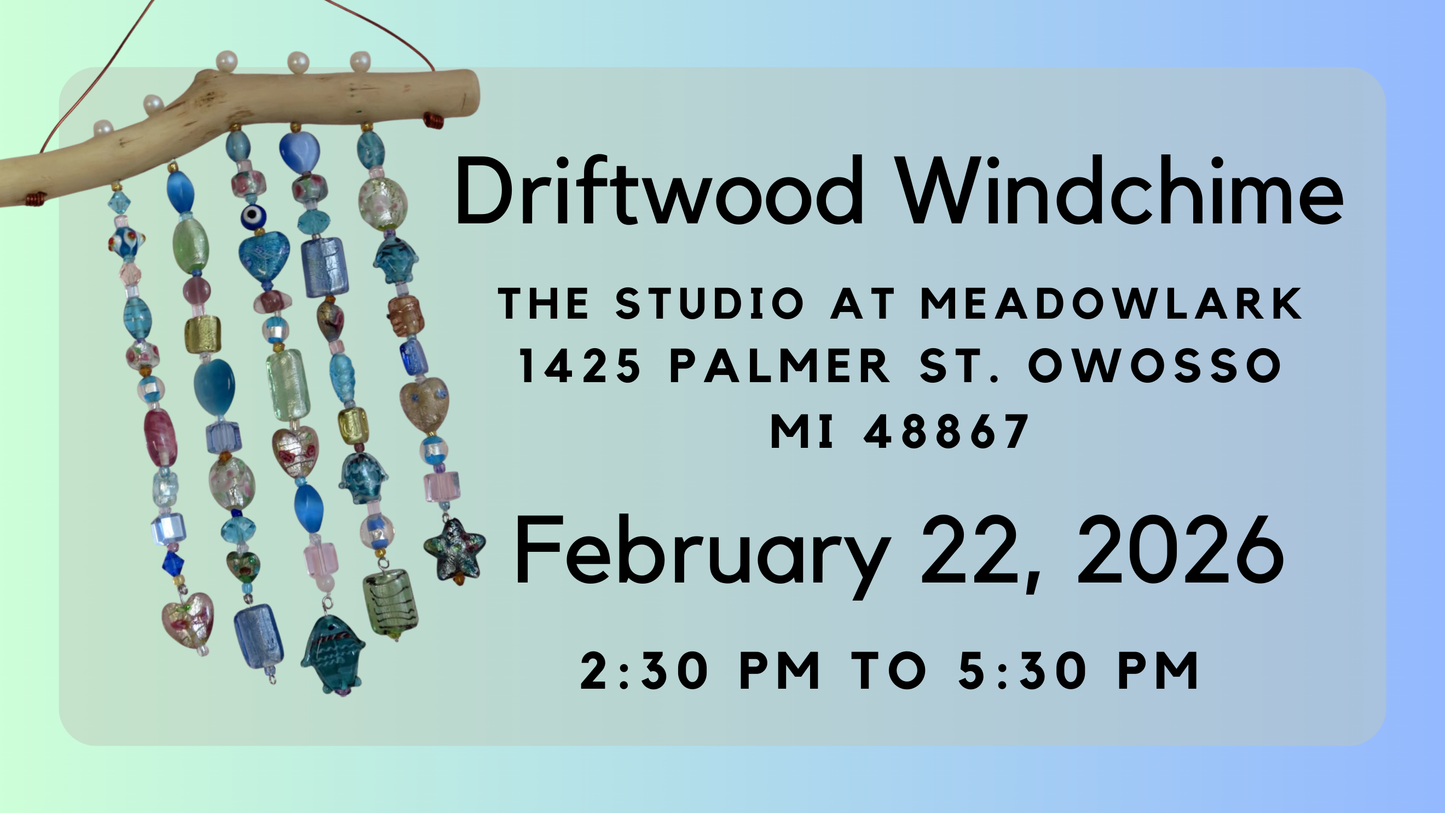 Driftwood Beaded Windchime