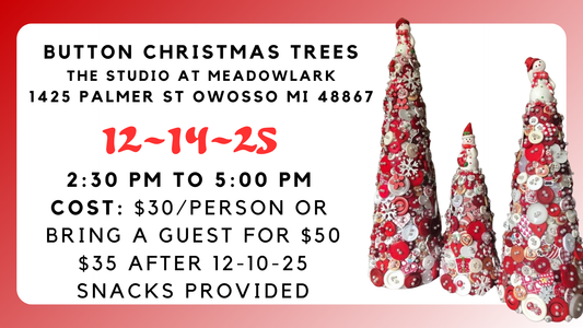 🎄✨ Button Christmas Tree Workshop