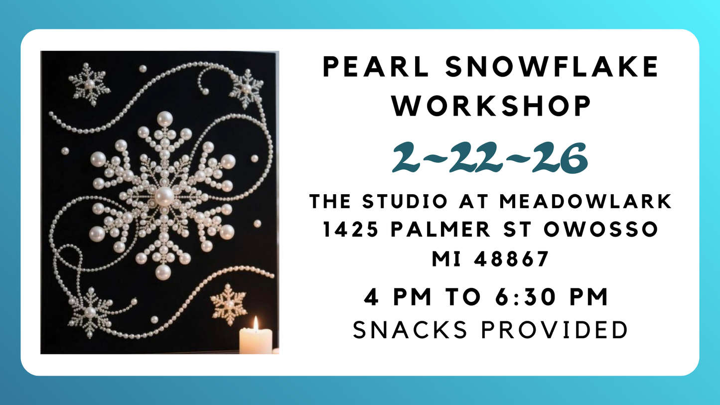 Pearl Snowflake Workshop-The Studio