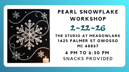 Pearl Snowflake Workshop-The Studio