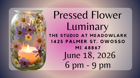 Pressed Flower Luminary Workshop