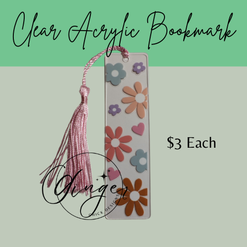 Daisies Acrylic Bookmarks