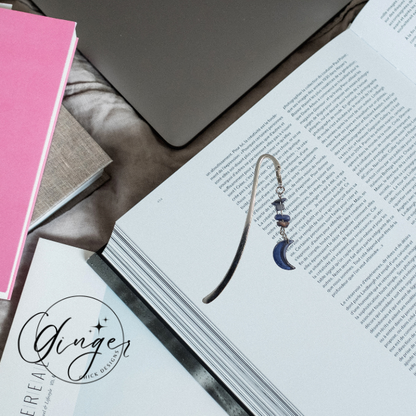 Dark Blue Moon Hook Bookmark