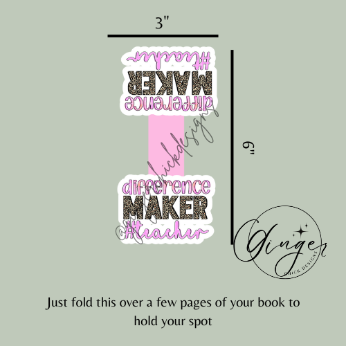 Difference Maker Magnetic Bookmark