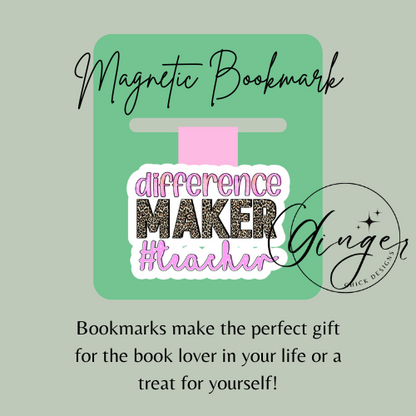 Difference Maker Magnetic Bookmark