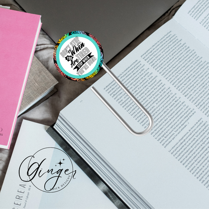 Don't Stop Motivational 3-Inch Paperclip Bookmark