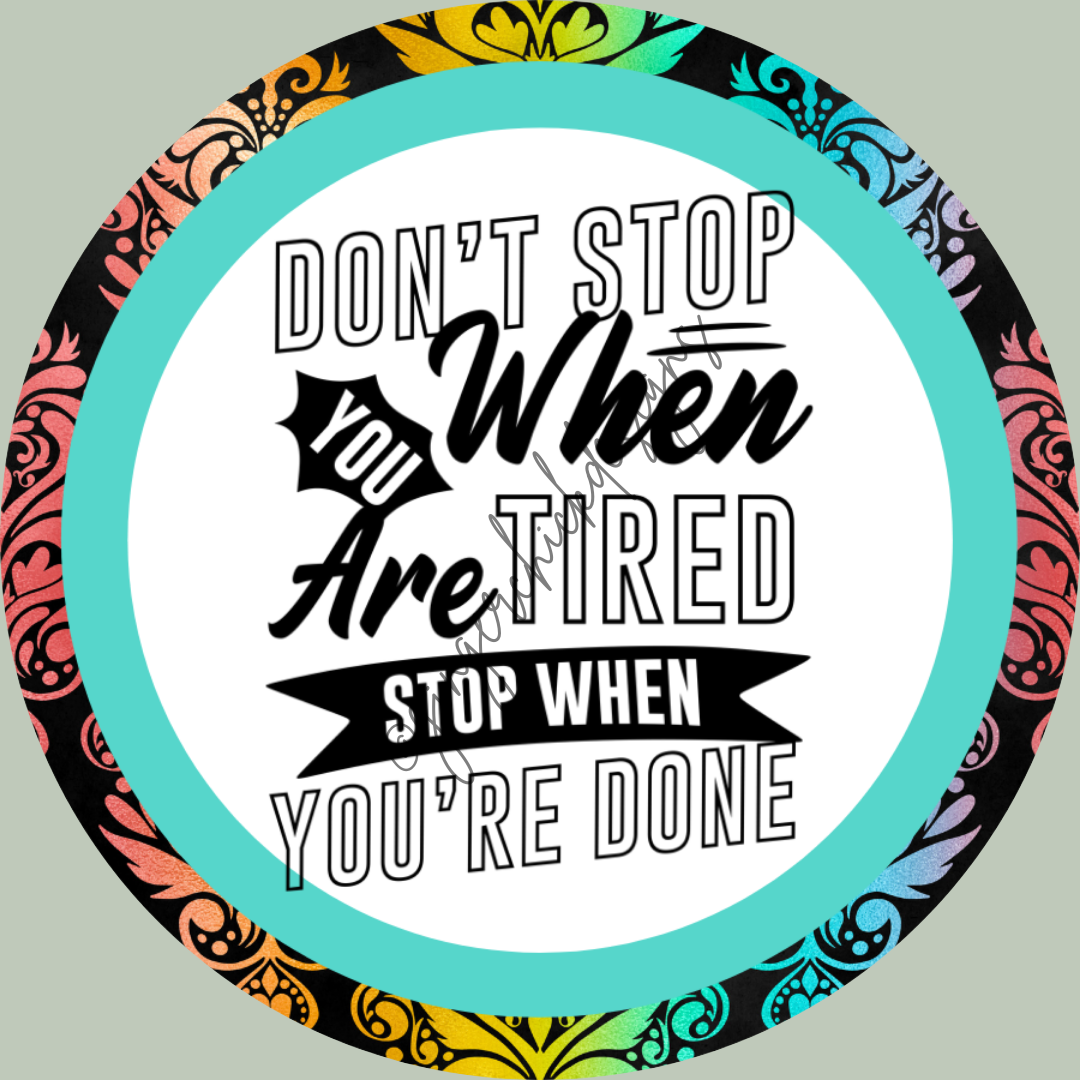 Don't Stop Motivational 3-Inch Paperclip Bookmark