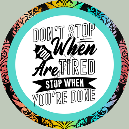 Don't Stop Motivational 3-Inch Paperclip Bookmark
