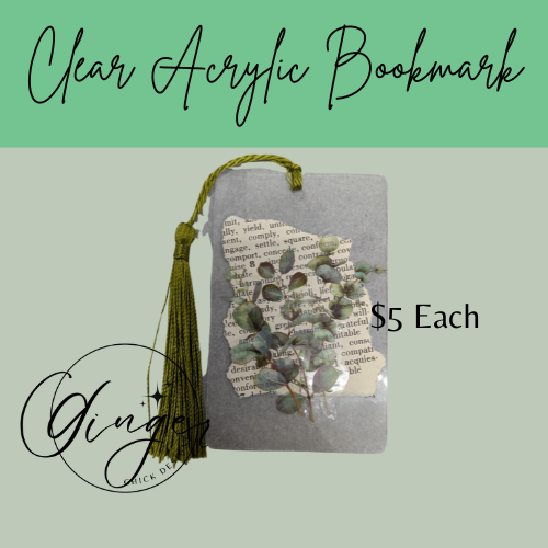 Eucaluptus Dictionary Acrylic Bookmark