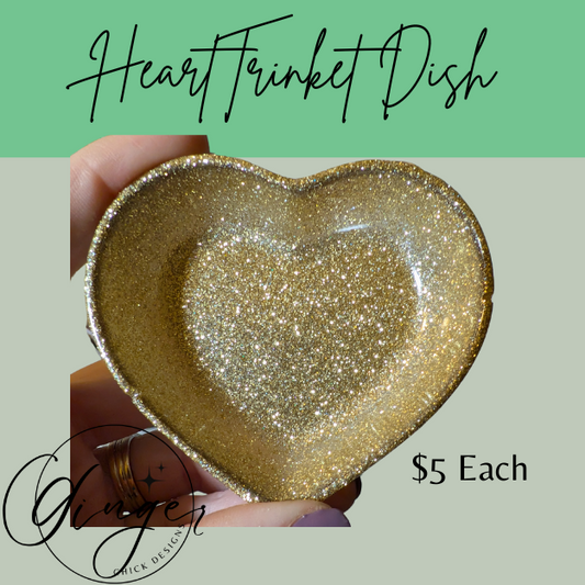 Golden Heart Trinket Dish