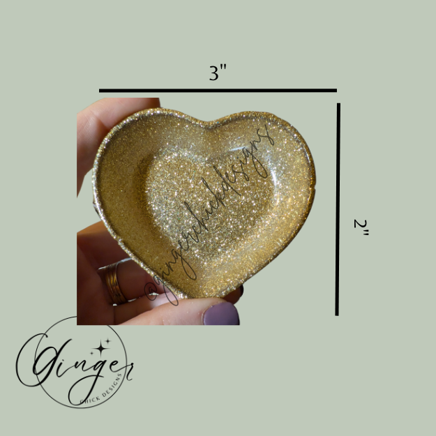Golden Heart Trinket Dish